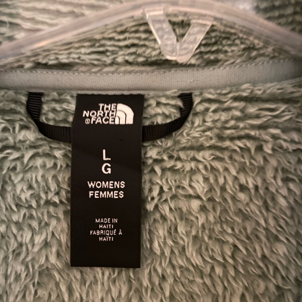 Northface green fleece jacket